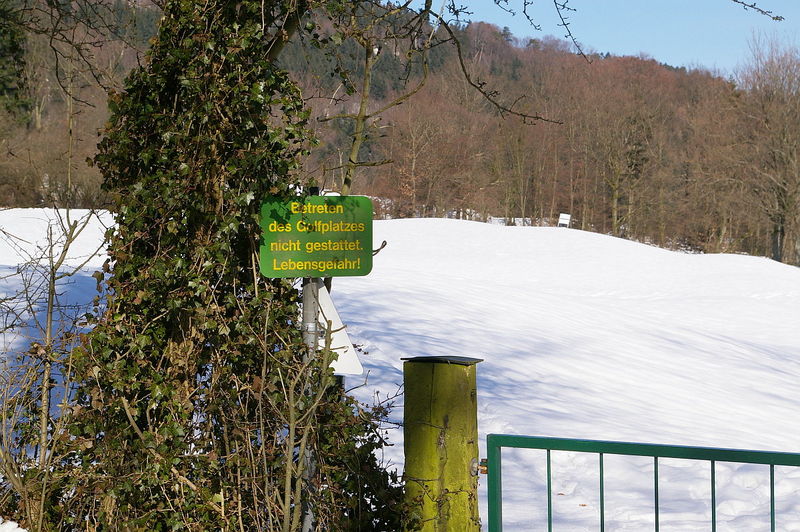 Golfplatz - Lebensgefahr